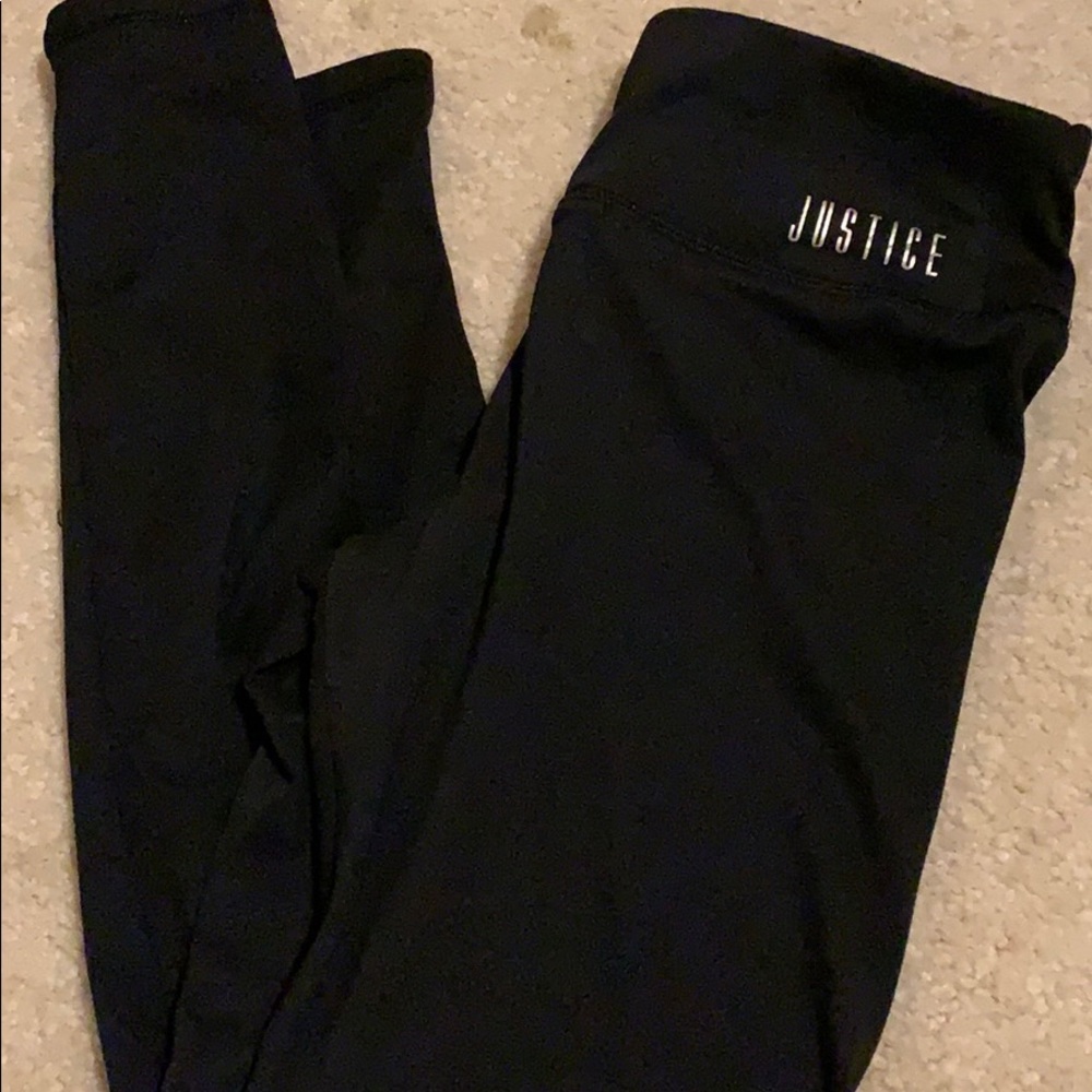 Black justice leggings